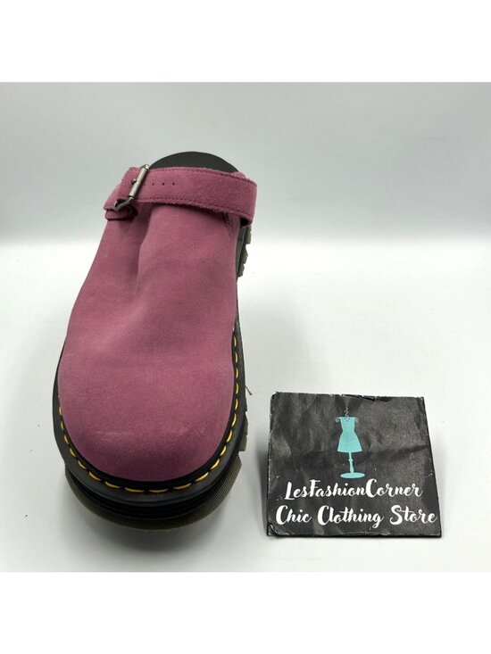 Shop Dr Martens Zebzag in Purple Dr. Martens Men\'s Purple Suede Leather Zebzag Mule Sandals Size 13 3567